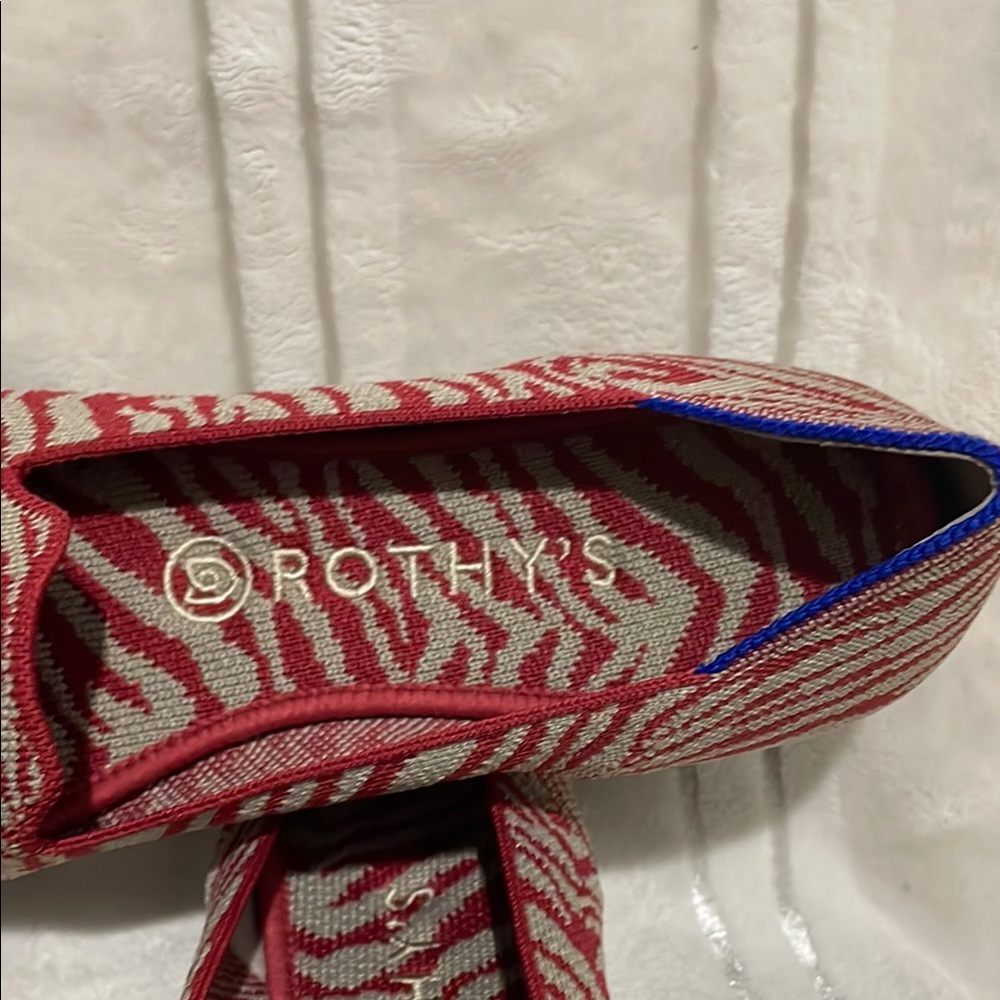 Rothy's Red and Gray Flats with Soft Flexible Sole - Picture 6 of 6